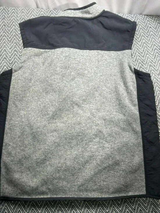 Orvis Mens XXL Gray Full Zip Fleece Vest With Quilted Accents & Pockets - Picture 6 of 6